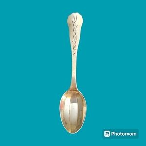 VTG MANCHESTER Sterling Silver Engraved Menomonee Collector Spoon